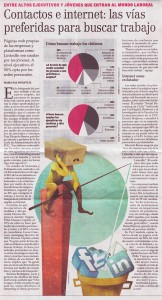 “Contactos e Internet: Las vías preferidas para buscar trabajo”, Capital Humano, Economía y Negocios, El Mercurio, Lunes 02/06/14