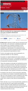“Más de la mitad de los empresarios chilenos cree que el empleo disminuirá”, Revista Minería Chilena, 14/04/14